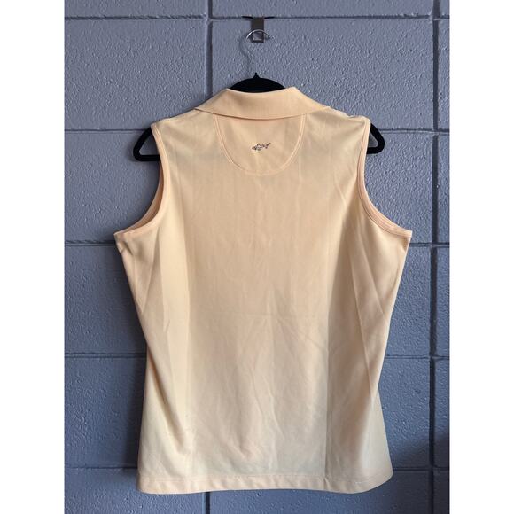 NWOT Women's Greg Normal Butter Yellow Academia Golf Tennis Polo size XL Preppy - Picture 4 of 4